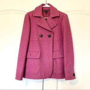 EUC Gap Pink Wool Peacoat